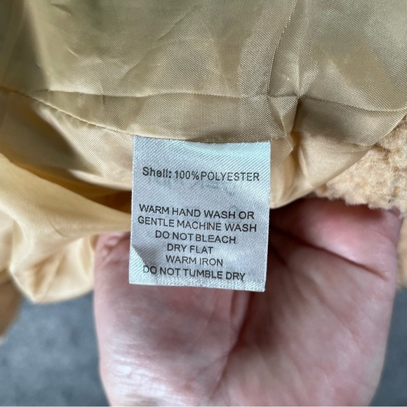 I Am Gia Pixie Coat Size S Small Caramel Teddy Sherpa Jacket - Picture 6 of 10